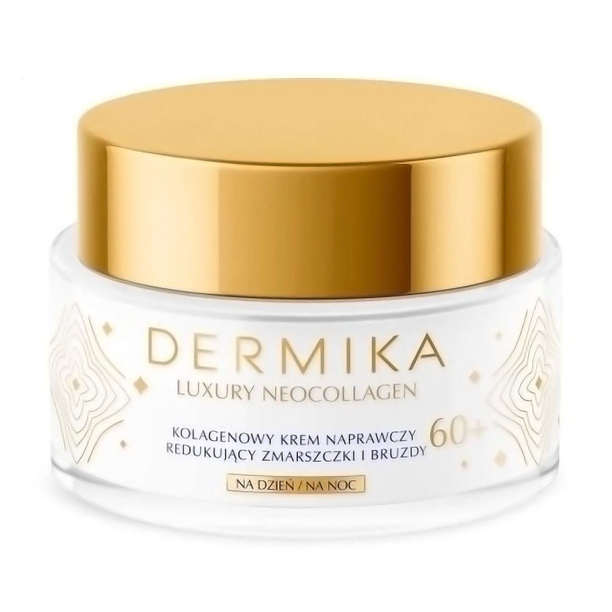 Колагеновий відновлювальний крем для обличчя Dermika Luxury Neocollagen для зменшення зморщок та борозен, 60+, 50 мл
